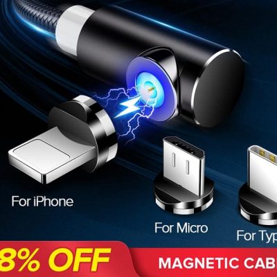 Fast Magnetic Charging Cable for Micro USB / Type C / iPhone